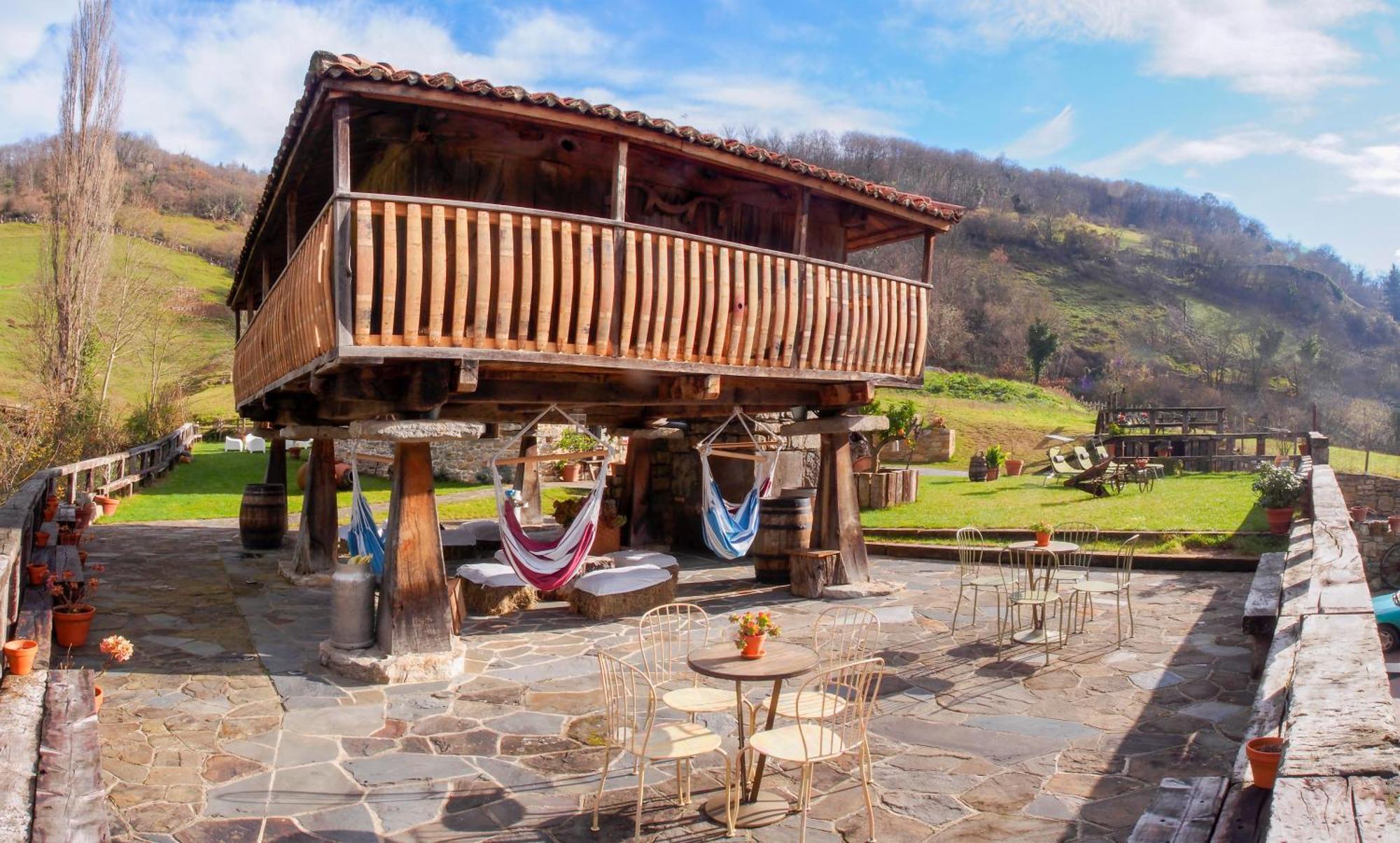 Casona de El Castañíu Serrapio Exterior foto